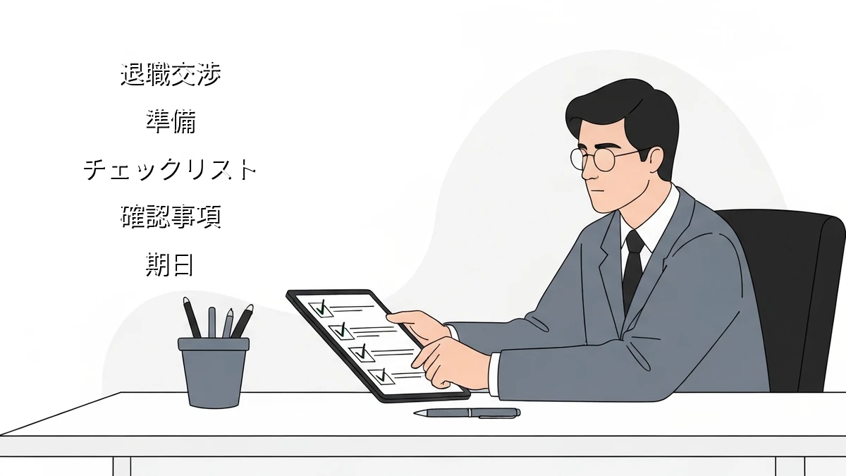 忙しい人が短時間で完了！退職交渉の準備チェックリスト