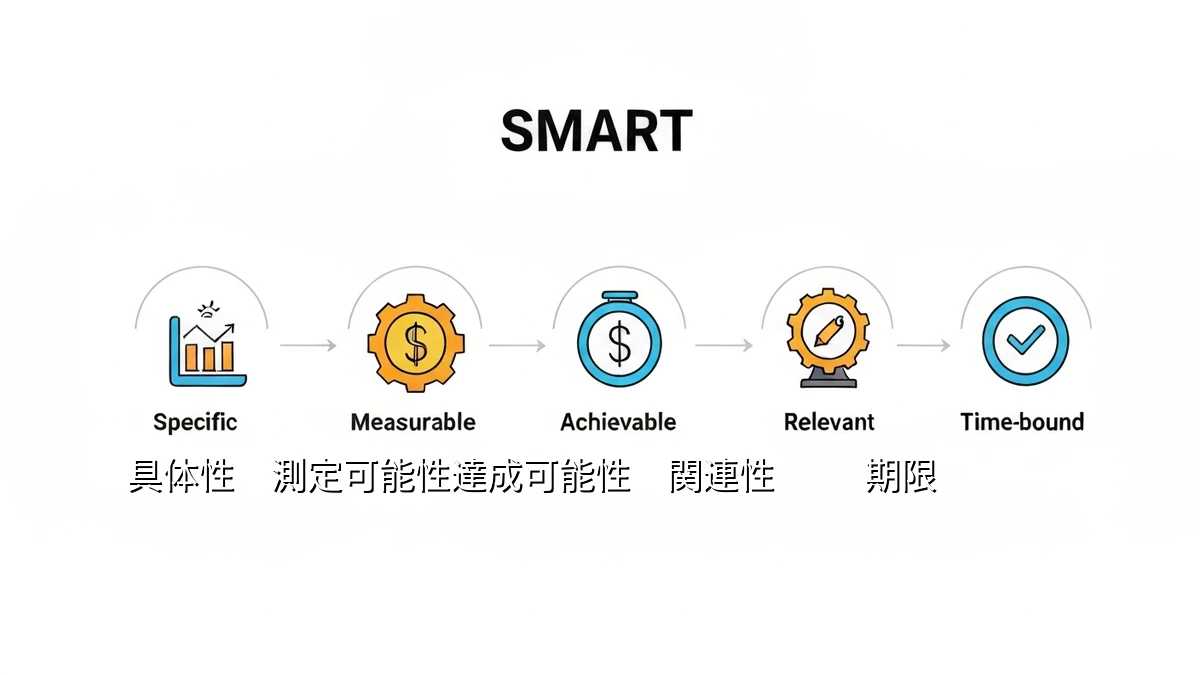 転職後の目標設定、SMARTの原則で差をつける